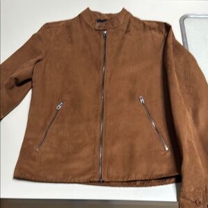 Zara Brown Bomber Jacket